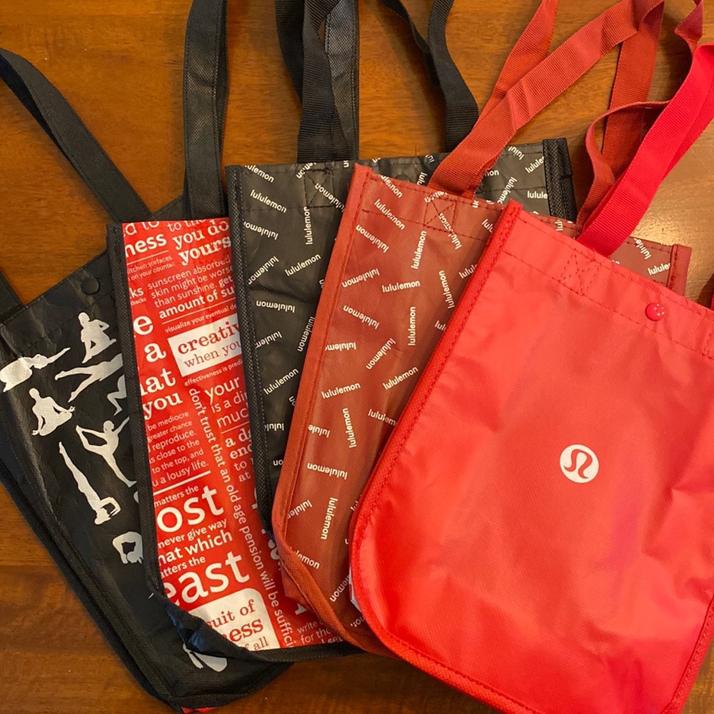 5 Small lululemon reusable small bags